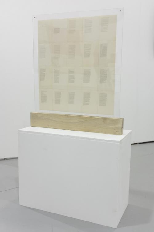 Galerie Dix9: Slobodan Stosic, Dead Letters, ink on paper, 60x70x1cm, 2017.