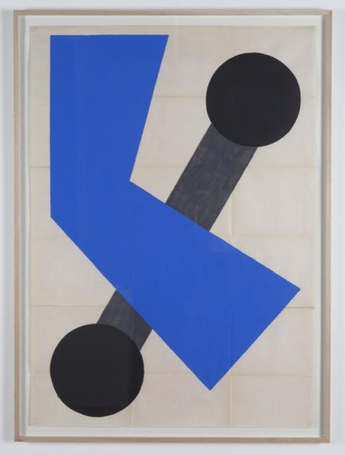 Kristof De Clercq Gallery: Mario De Brabandere, Untitled, vinyl paint on paper,118,4x83,6cm, 2016.