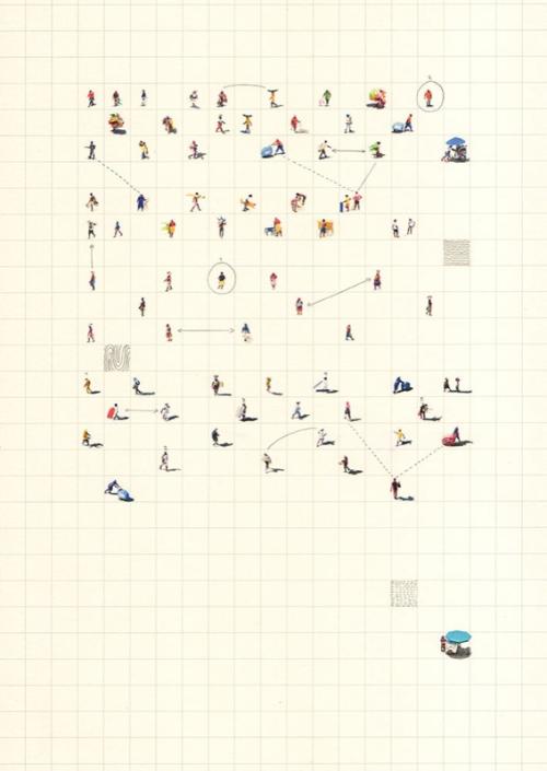 Adrián Ibáñez Galeria: Felipe Bedoya, onex1, technique drawing and photography on graph paper, 30x22cm, 2018.